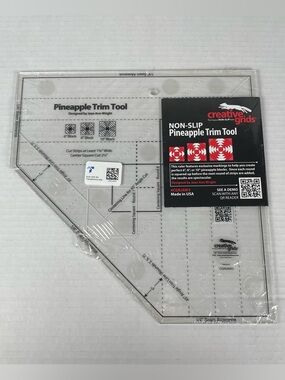 Creative Grids Pineapple Trim Tool for 6, 8 or 10in Finished Blocks #CGRJAW3